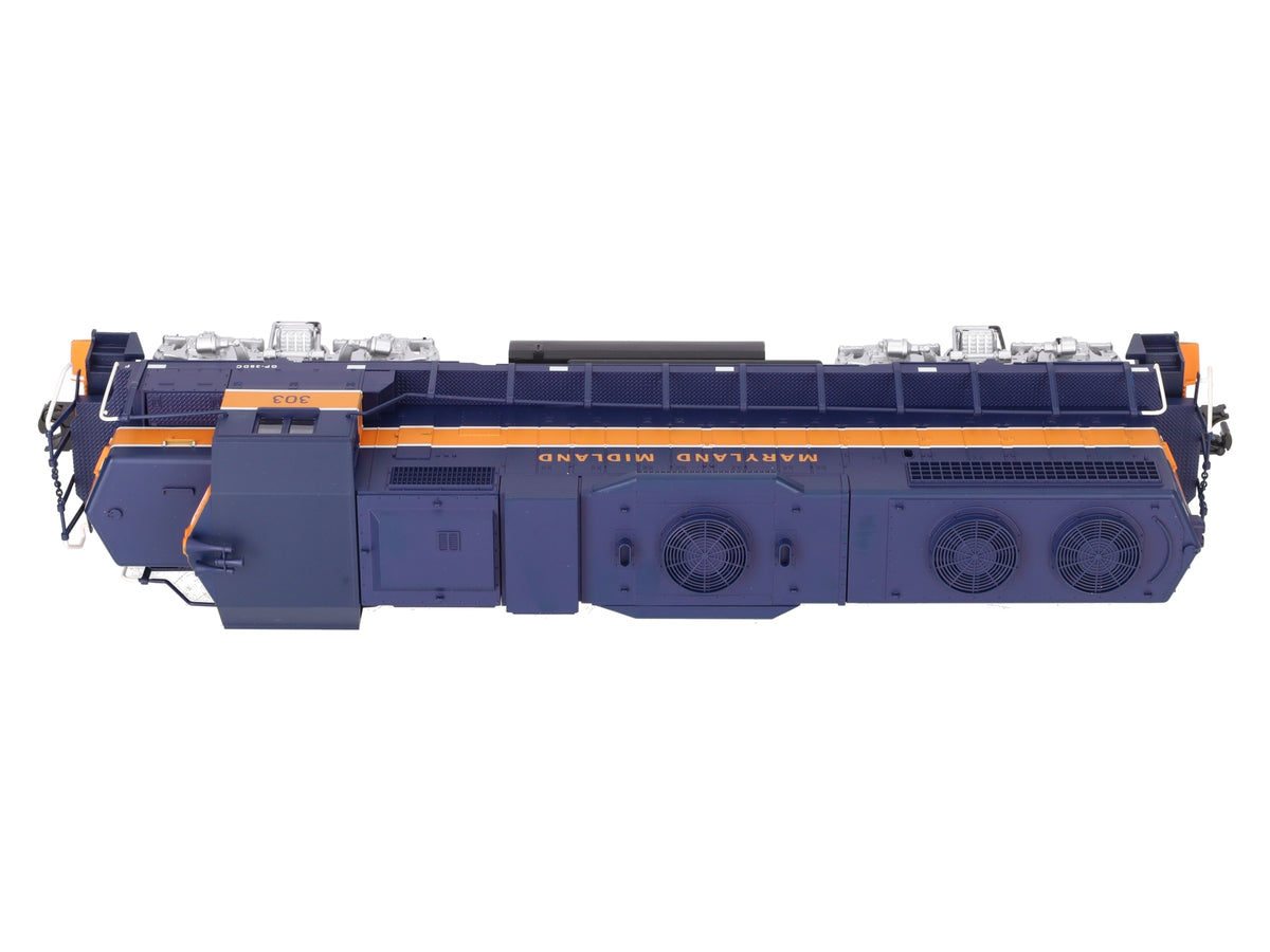 Weaver 7575 O Gauge Maryland Midland Gp38-2 Diesel Locomotive #303 - 3-Rail EX/Box
