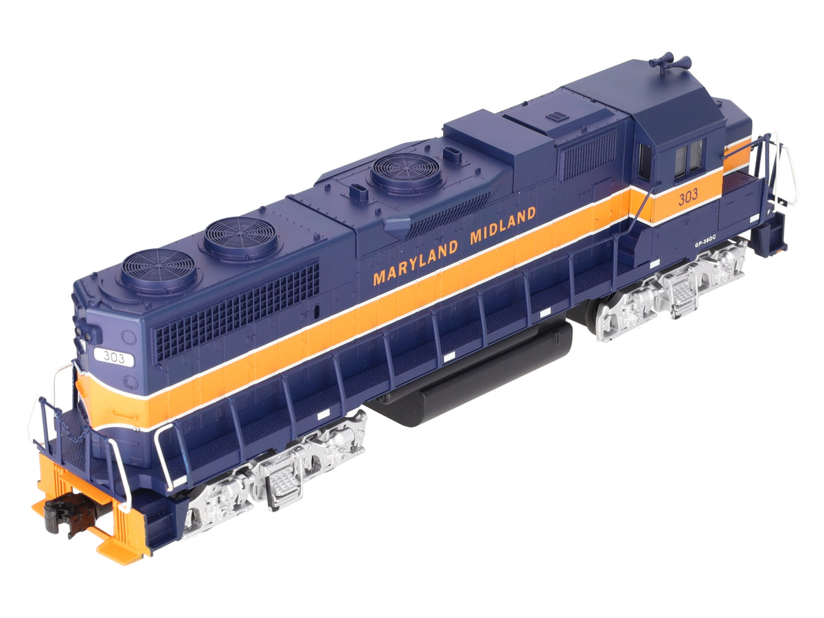 Weaver 7575 O Gauge Maryland Midland Gp38-2 Diesel Locomotive #303 - 3-Rail EX/Box