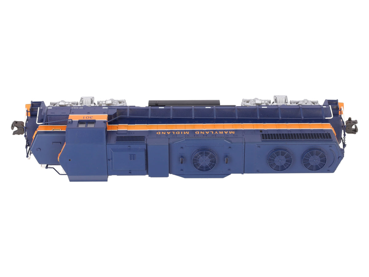 Weaver 7575LP O Maryland Midland GP38-2 Diesel Locomotive #301 w/ Sounds EX/Box