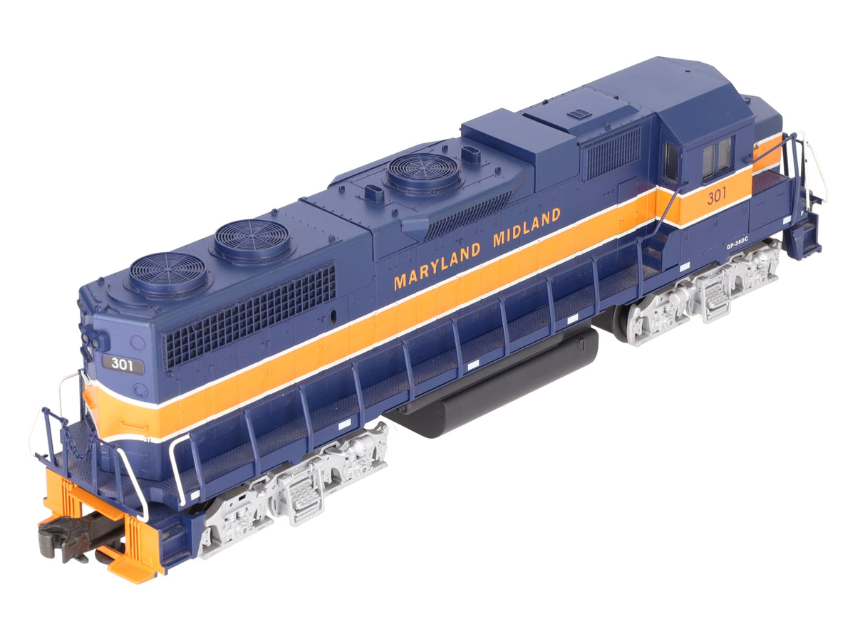 Weaver 7575LP O Maryland Midland GP38-2 Diesel Locomotive #301 w/ Sounds EX/Box