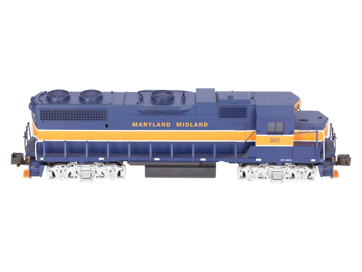 Weaver 7575LP O Maryland Midland GP38-2 Diesel Locomotive #301 w/ Sounds EX/Box