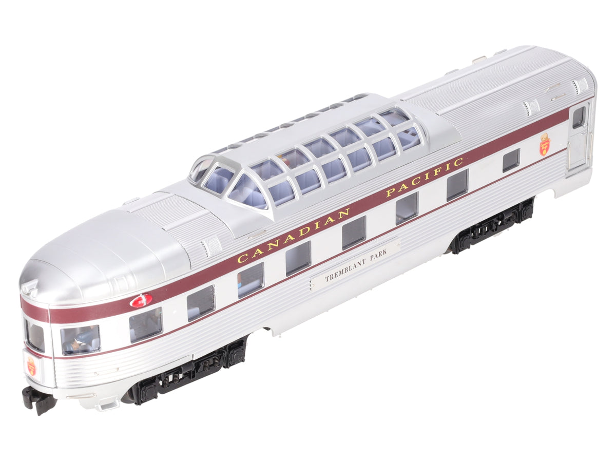 K-Line K4618-10003 O Gauge CP Tremblant Park 15" Aluminum Dome Observation Car EX/Box
