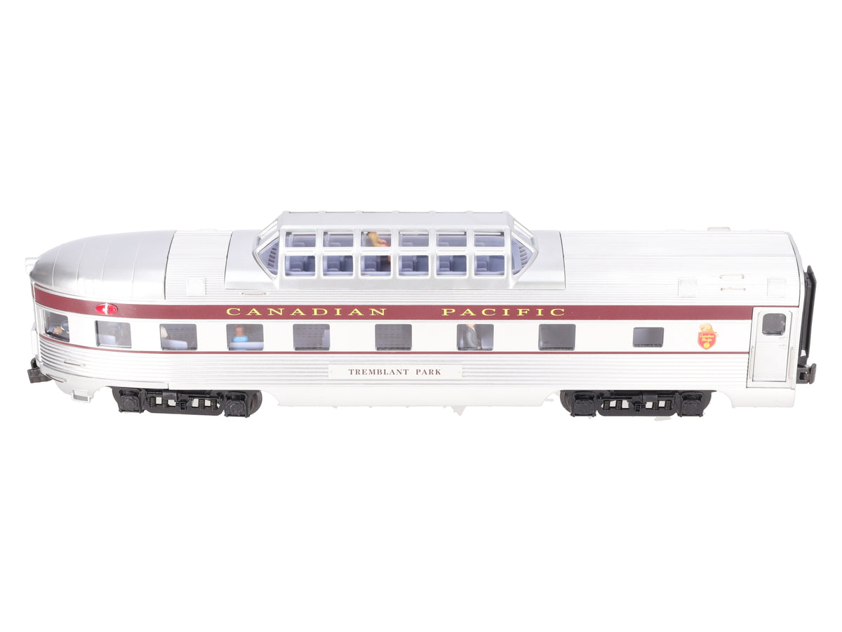 K-Line K4618-10003 O Gauge CP Tremblant Park 15" Aluminum Dome Observation Car EX/Box