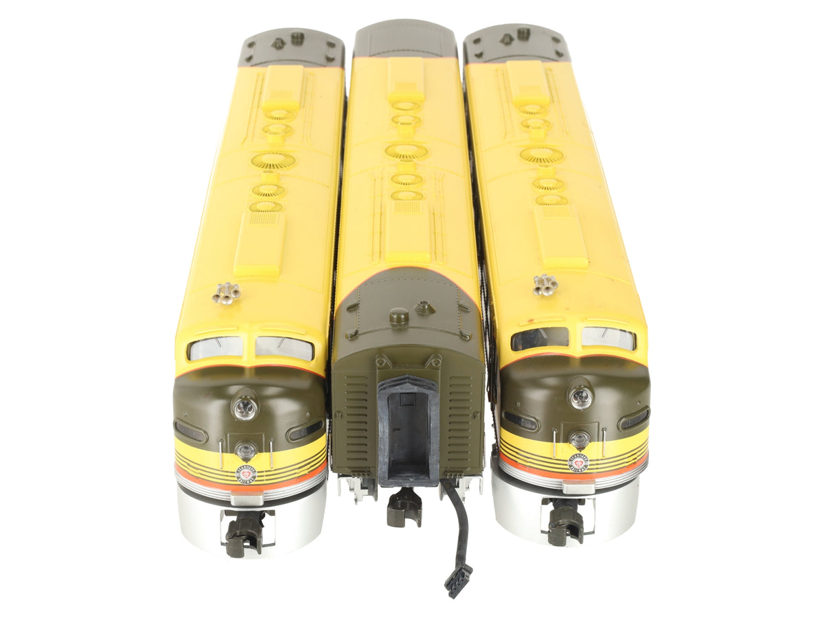 MTH 20-2168-1 O Gauge Seaboard E8 ABA Diesel Engine w/PS1 (Set of 3) EX/Box