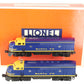 Lionel 6-18117 O Gauge Santa Fe Blue/Yellow F3 AA Diesel Set VG/Box