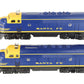 Lionel 6-18117 O Gauge Santa Fe Blue/Yellow F3 AA Diesel Set VG/Box