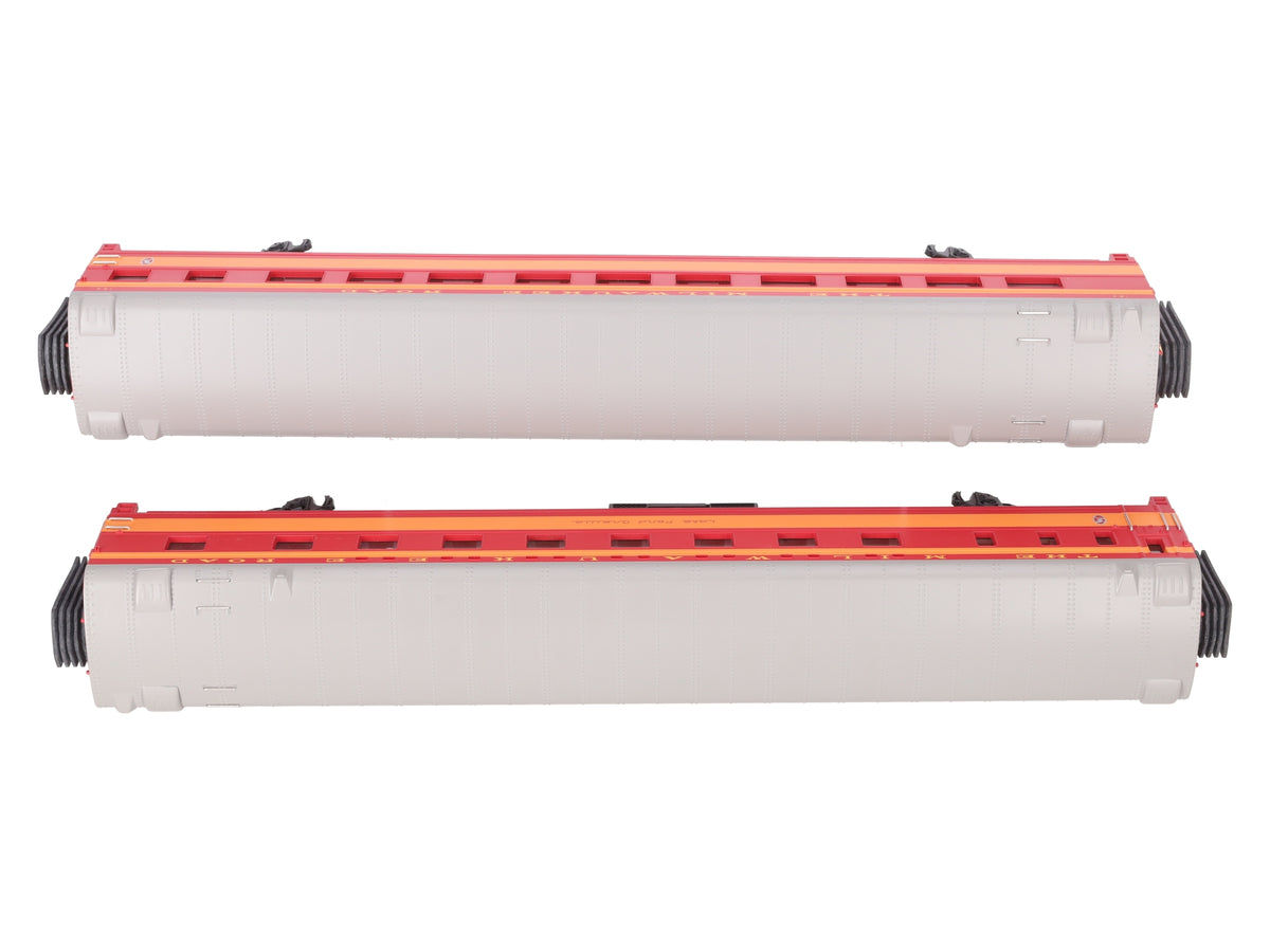 MTH 20-6652 O Milwaukee 70' Streamlined Slpr/Diner Passenger Cars (Set of 2) EX/Box