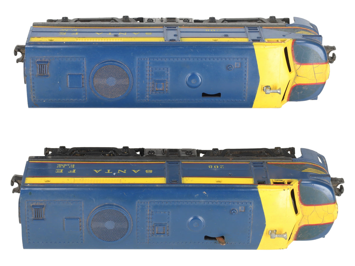 Lionel 208 Vintage O Santa Fe Alco AA Diesel Locomotive Set