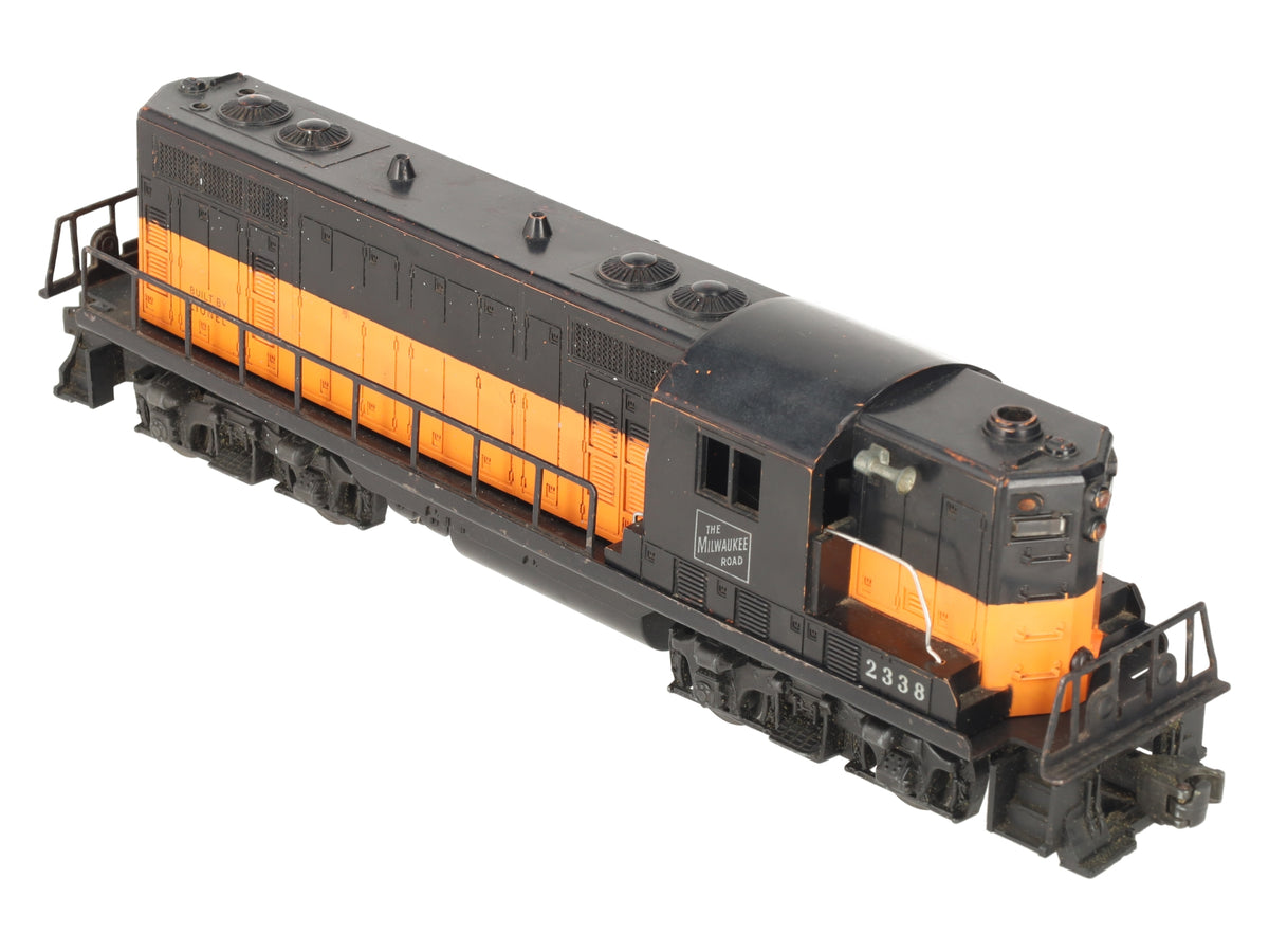 Lionel 2338 Vintage O Gauge Milwaukee Road Powered GP-7 Diesel Locomotive VG