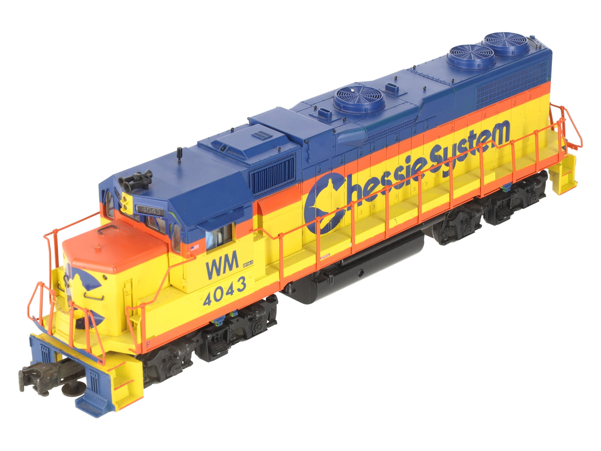 K-Line K2496-4043 O Gauge WM Chessie GP38-2 Diesel Locomotive #4043 EX/Box
