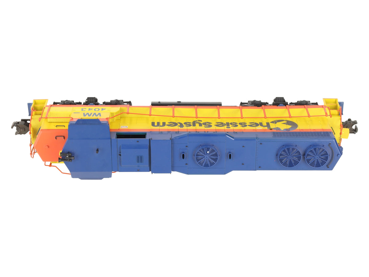 K-Line K2496-4043 O Gauge WM Chessie GP38-2 Diesel Locomotive #4043 EX/Box