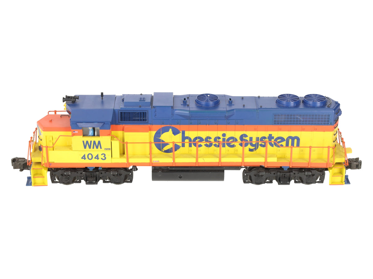 K-Line K2496-4043 O Gauge WM Chessie GP38-2 Diesel Locomotive #4043 EX/Box