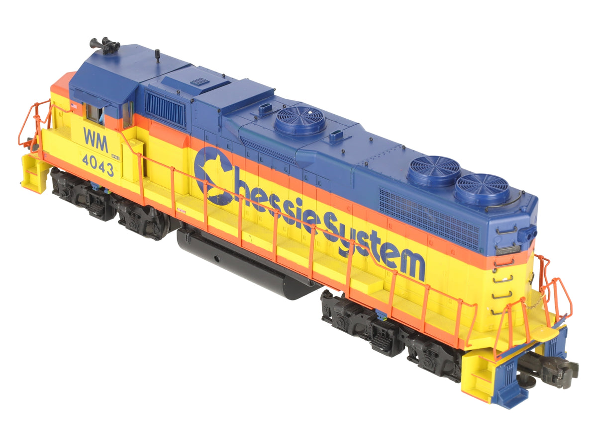 K-Line K2496-4043 O Gauge WM Chessie GP38-2 Diesel Locomotive #4043 EX/Box
