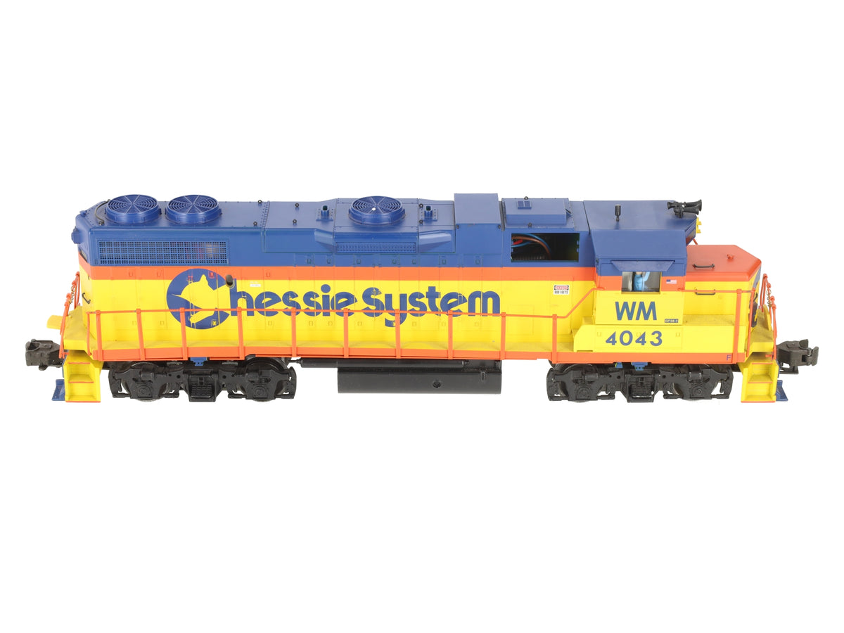 K-Line K2496-4043 O Gauge WM Chessie GP38-2 Diesel Locomotive #4043 EX/Box