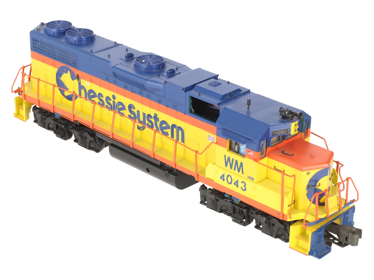 K-Line K2496-4043 O Gauge WM Chessie GP38-2 Diesel Locomotive #4043 EX/Box