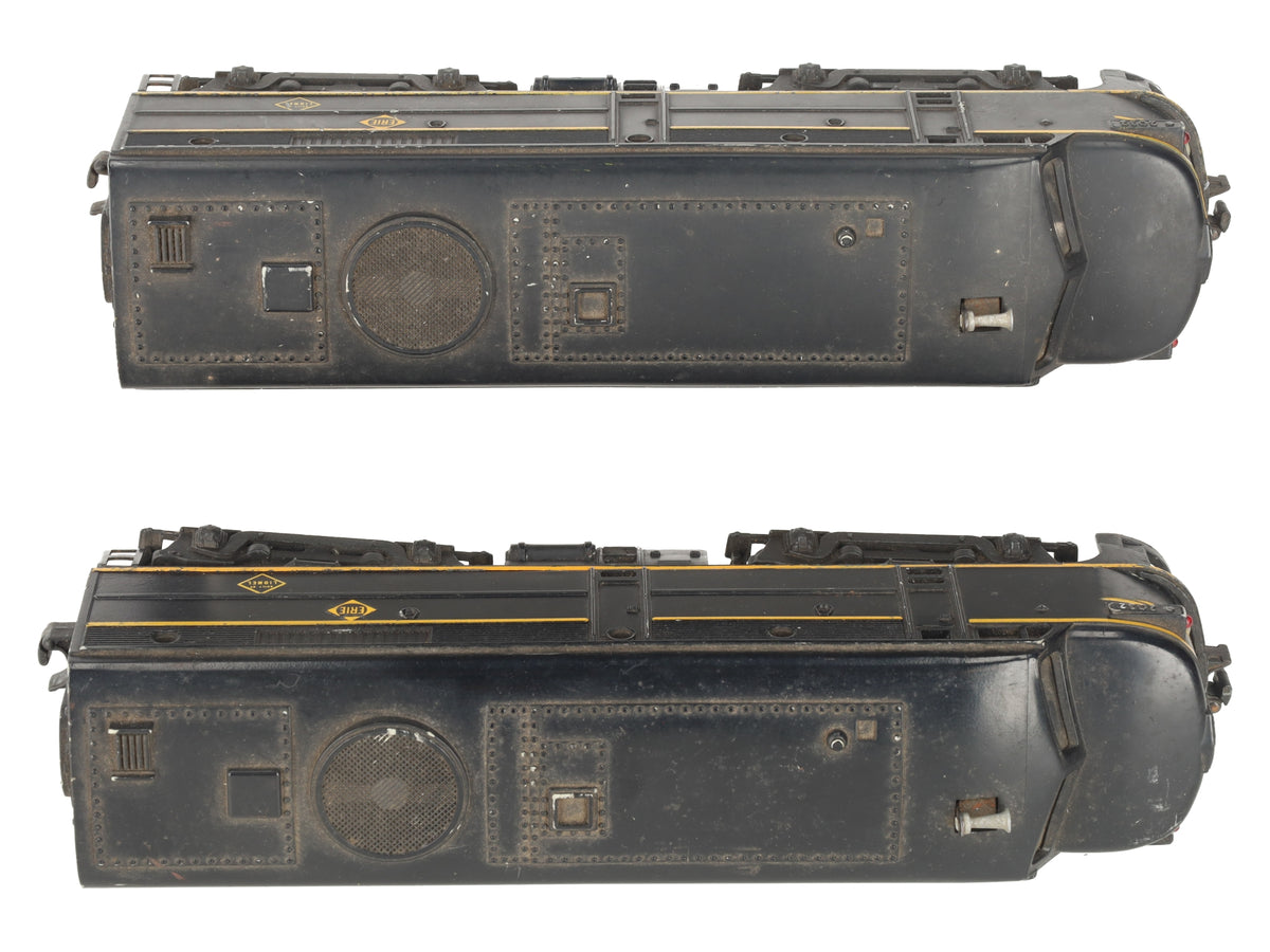 Lionel 2032 Vintage O Gauge Erie Alco AA Diesel Locomotive Set VG