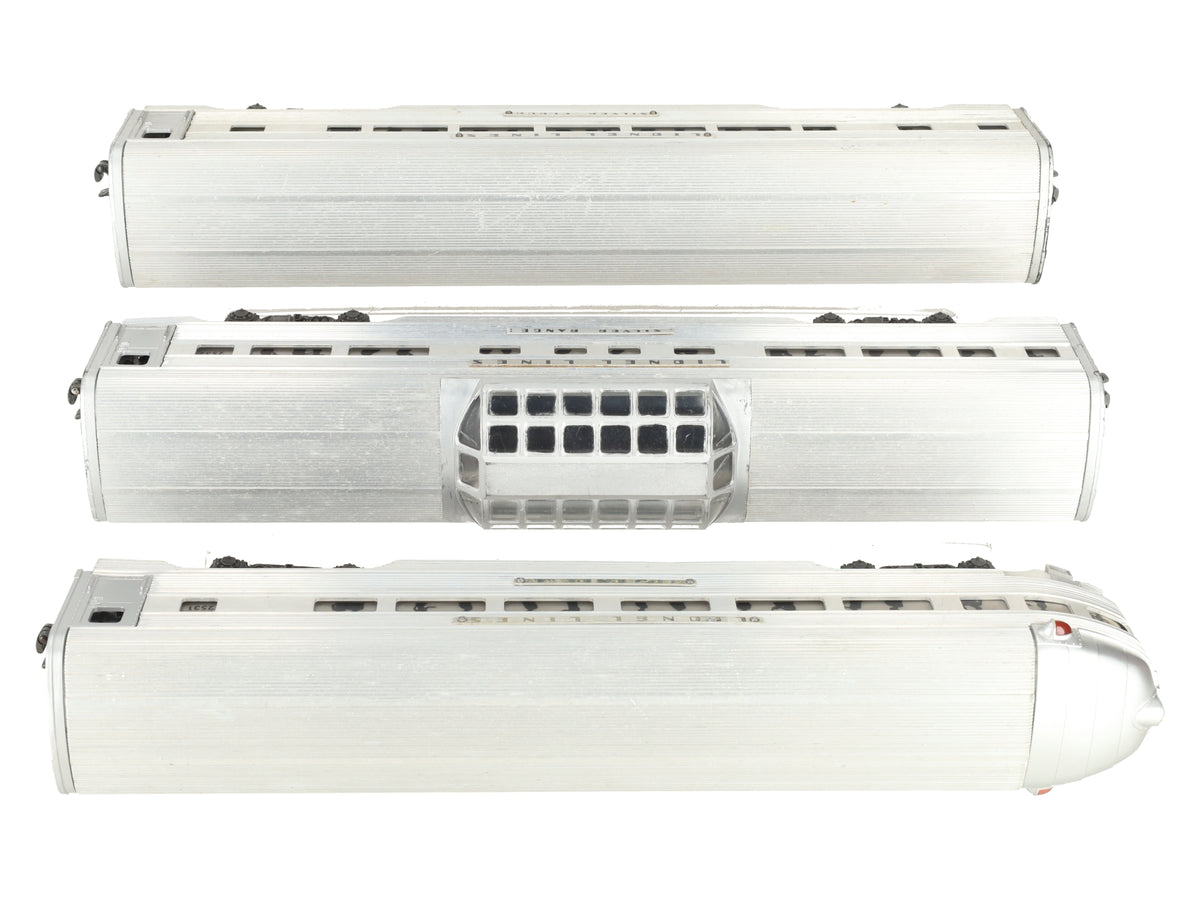 Lionel Vintage O Lionel Lines Aluminum Passenger Cars: 2531, 2532, 2533 [3] VG