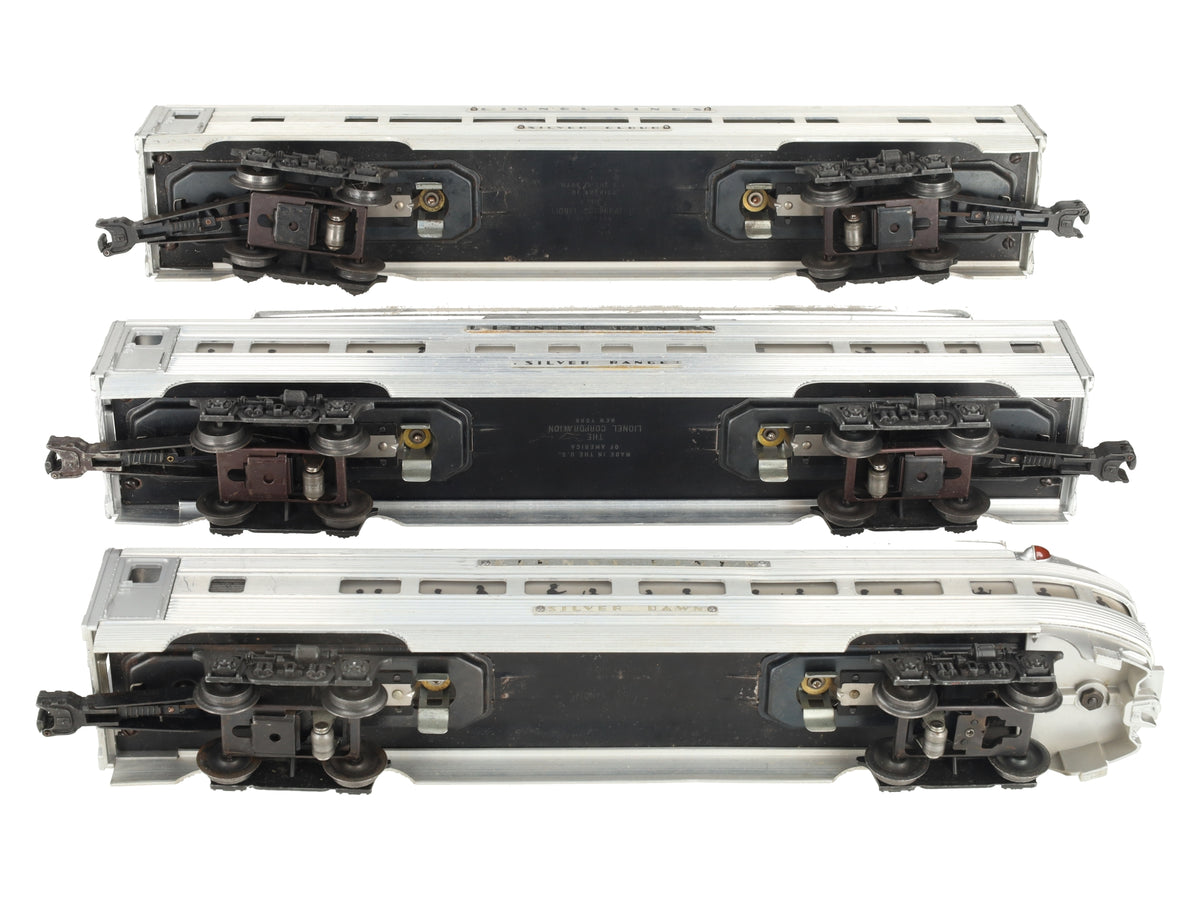 Lionel Vintage O Lionel Lines Aluminum Passenger Cars: 2531, 2532, 2533 [3] VG
