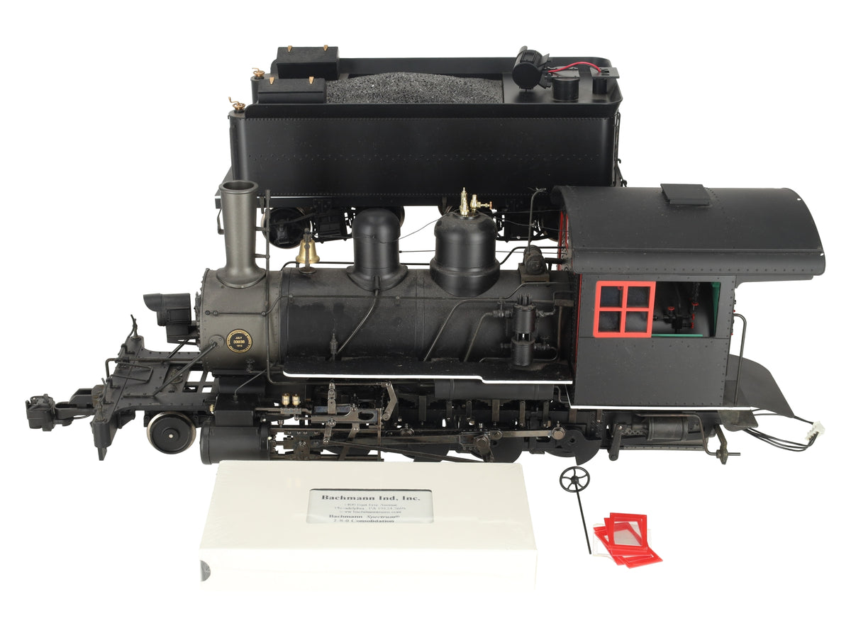 Bachmann 81299 G Unlettered 2-8-0  Consolidation Steam Locomotive & Tender EX