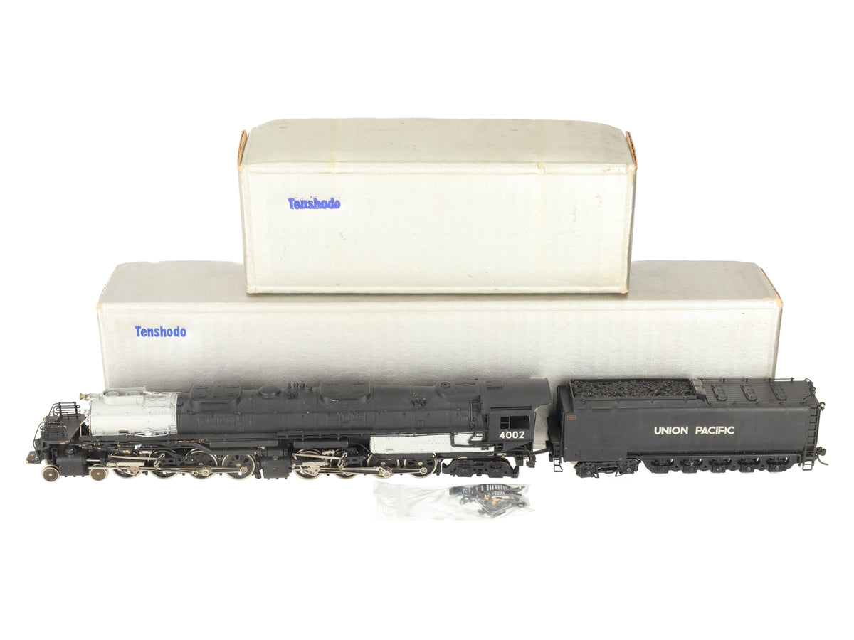 Tenshodo 126 HO BRASS UP 4-8-8-4 Big Boy Steam Locomotive & Tender - Painted/Box