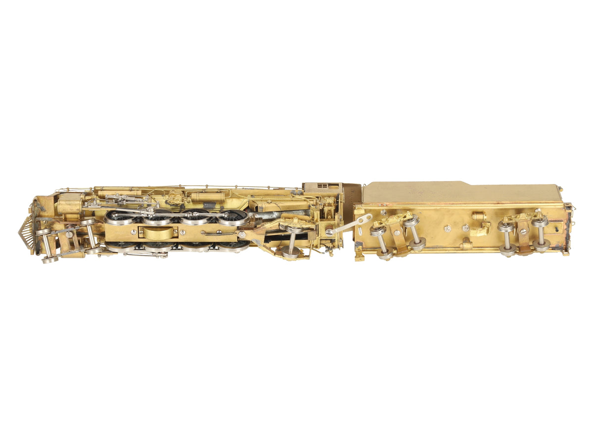 Akane Models HO Brass USRA 4-8-2 Steam Locomotive w/ Tender- Unpainted VG