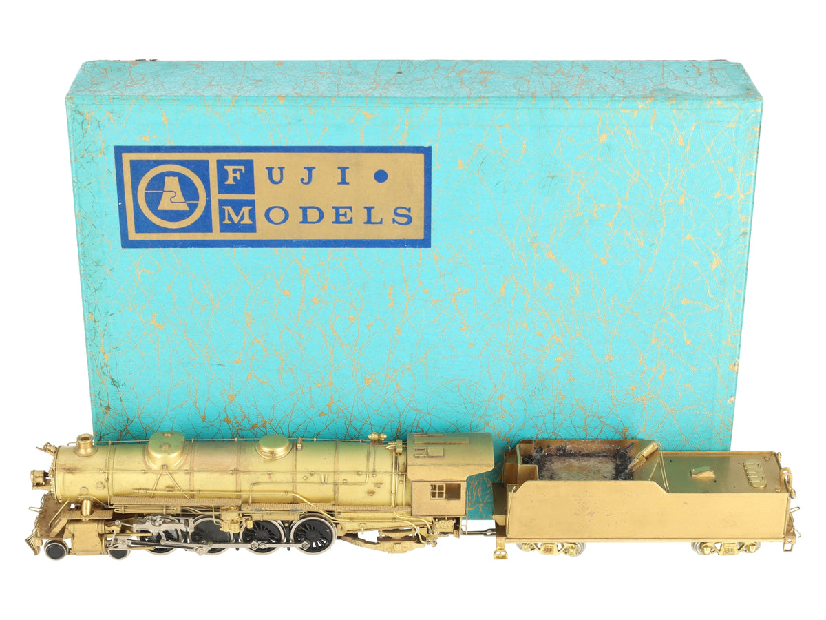 Akane Models HO Brass USRA 4-8-2 Steam Locomotive w/ Tender- Unpainted VG