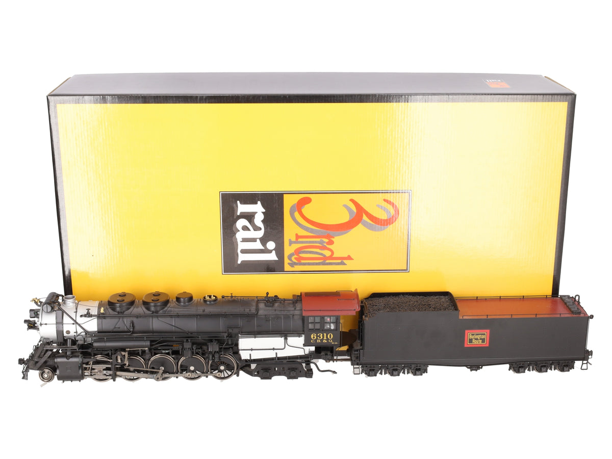 Sunset Models 6310 O 2-Rail BRASS CB&Q Colorado 2-10-4 Steam Loco & Tender -F/P EX/Box
