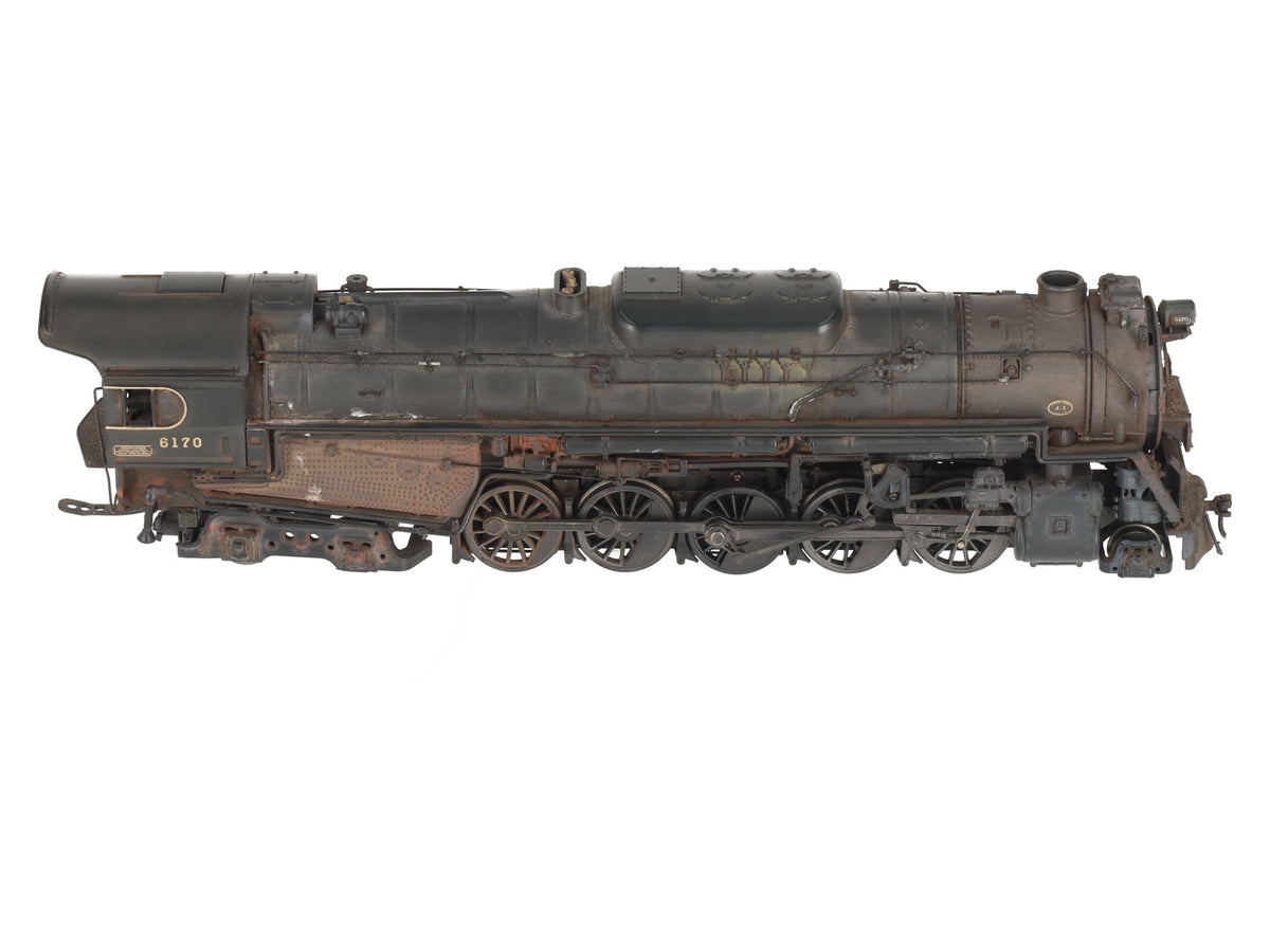 Broadway Limited HO Scale J-1 CUSTOM WEATHERED 2-10-4 Steam Locomotive #6170 VG