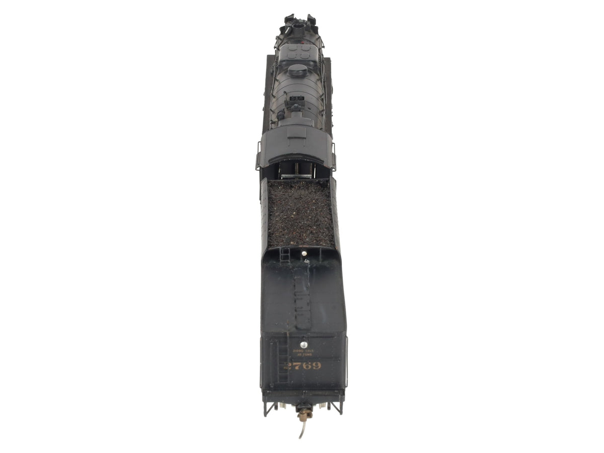 Pacific Fast Mail HO BRASS Kanawha C&O 2-8-4 Steam Locomotive w/Tender- Painted/Box