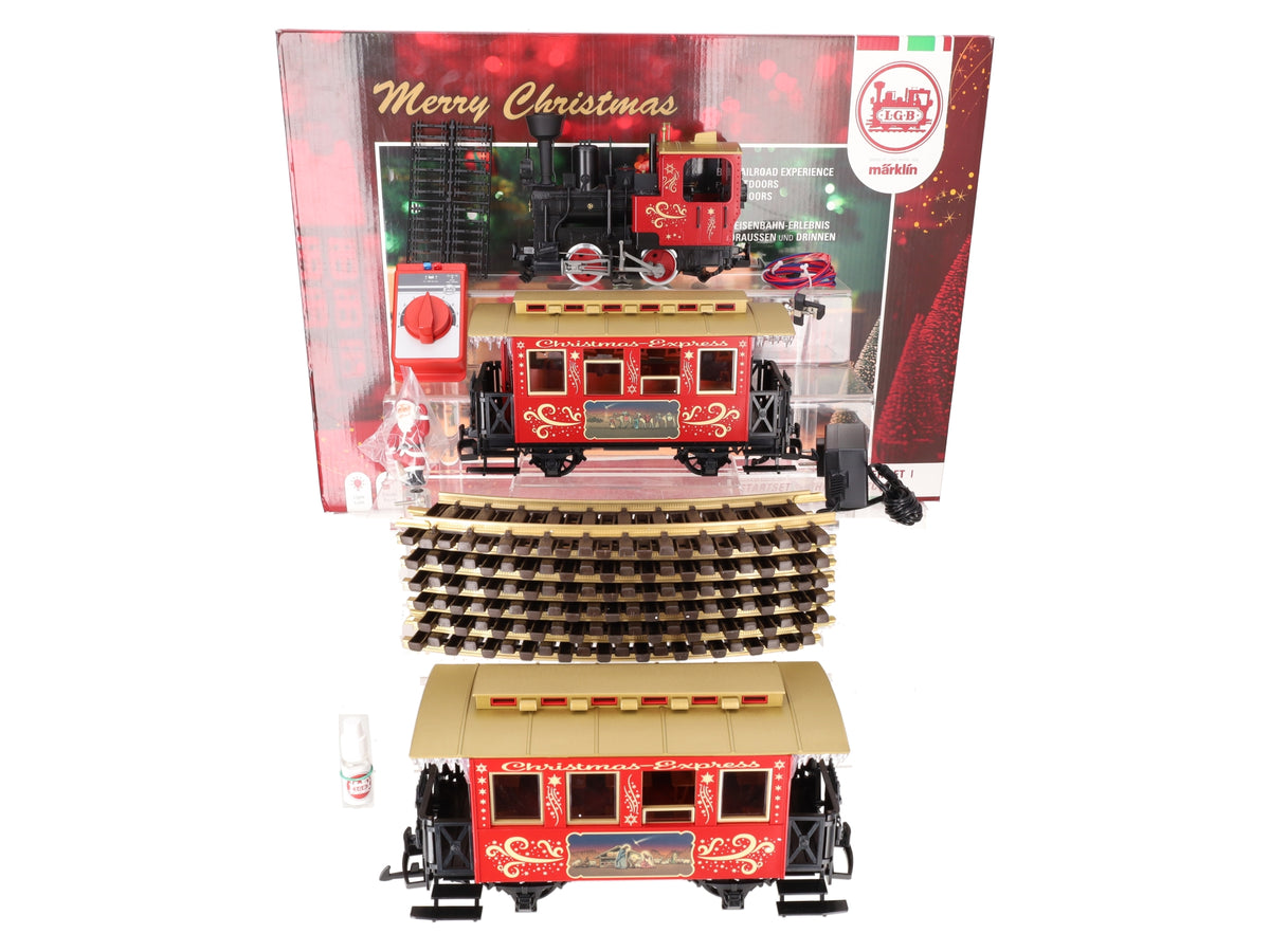 LGB 72308 Christmas Train G Scale Steam Freight Starter Set LN/Box