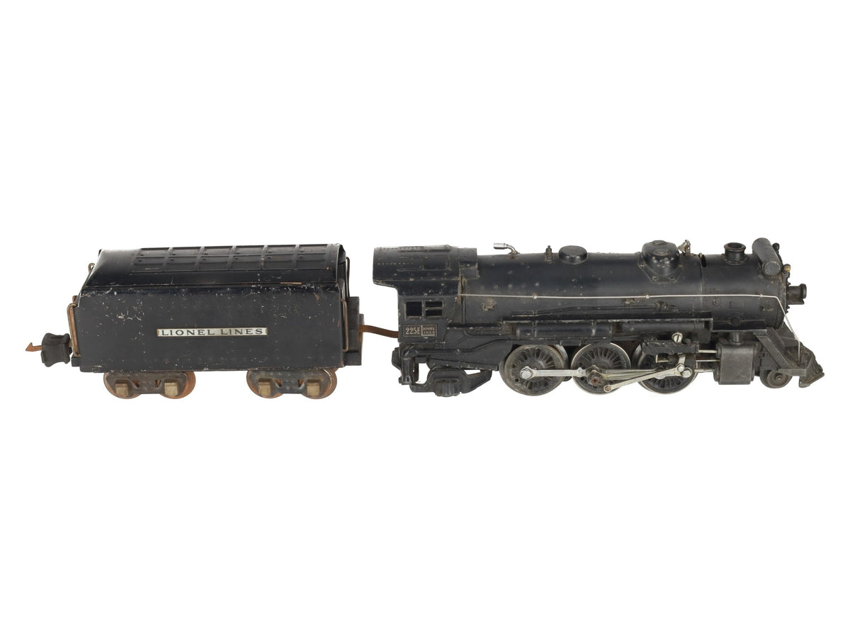 Lionel 225E Vintage O Gauge Gray 2-6-2 Diecast Steam Locomotive w/265W