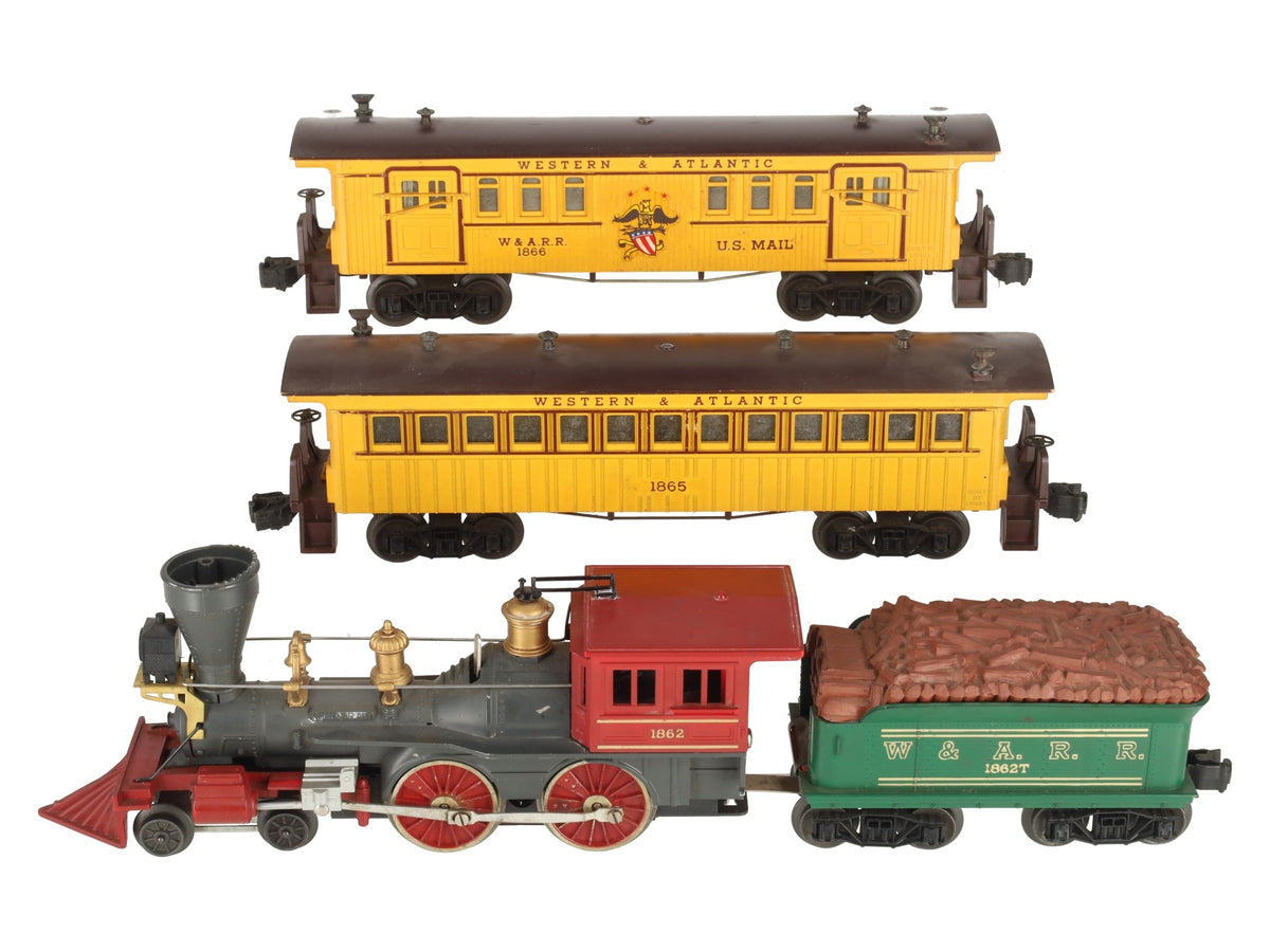 Lionel 1612 Vintage O Gauge 1862 General Passenger Set VG