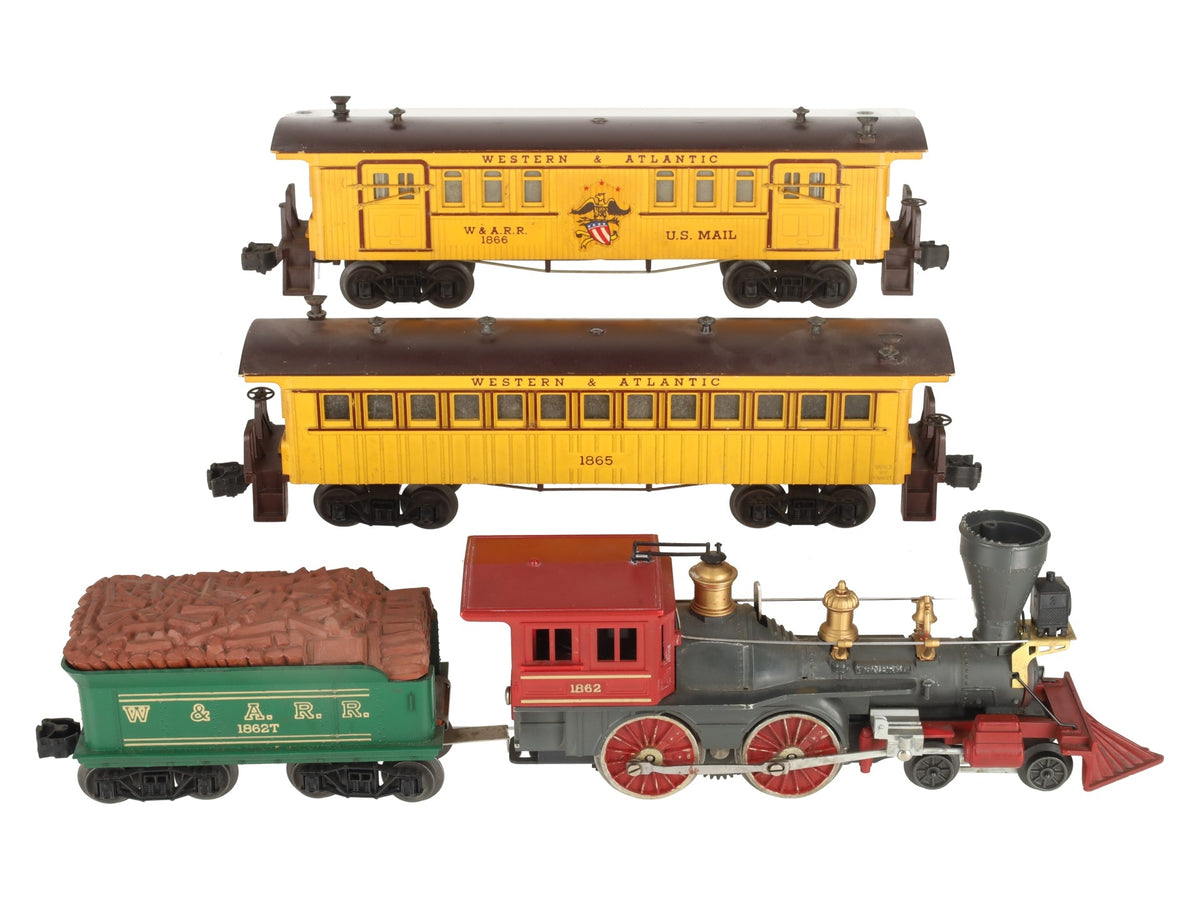 Lionel 1612 Vintage O Gauge 1862 General Passenger Set VG