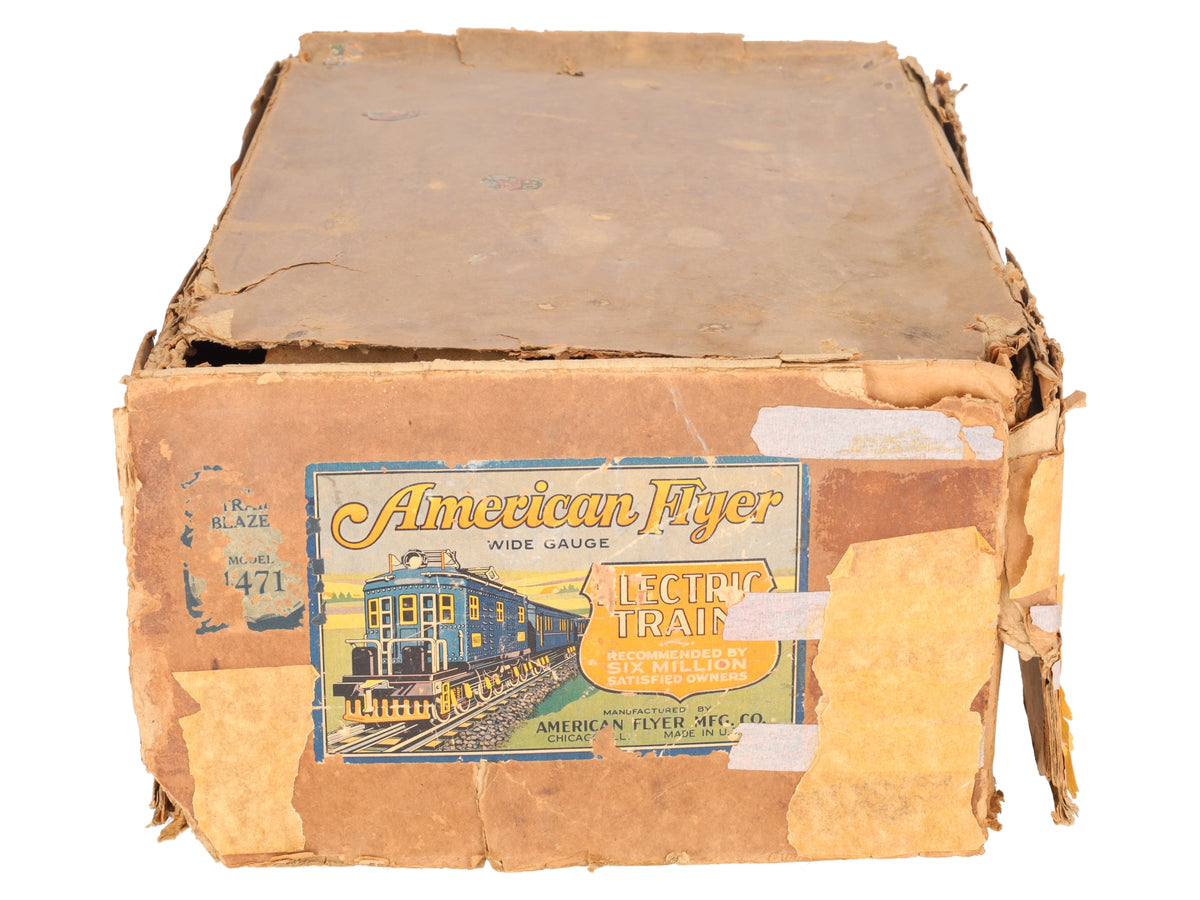 American Flyer 1471 Vintage Standard Prewar Trail Blazer Electric Freight Set VG/Box