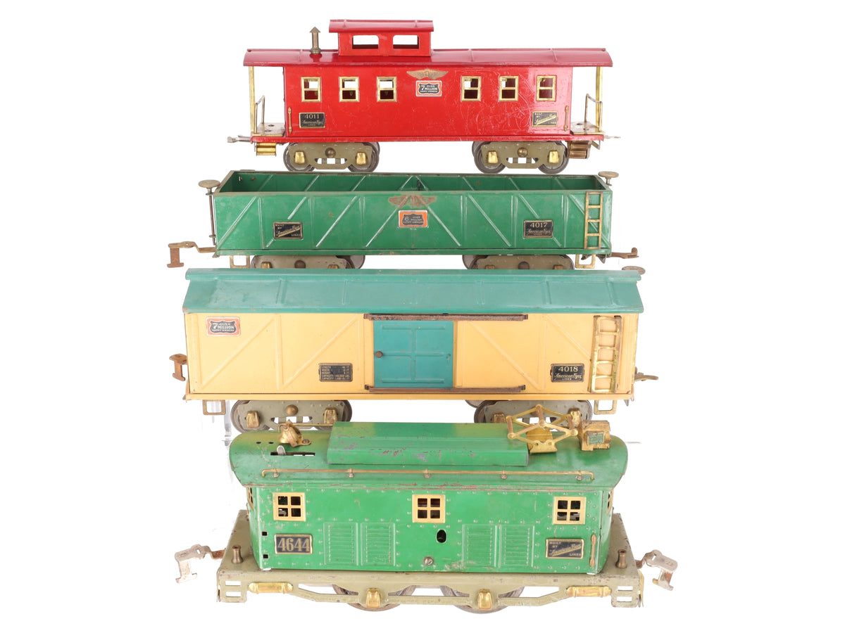 American Flyer 1471 Vintage Standard Prewar Trail Blazer Electric Freight Set VG/Box