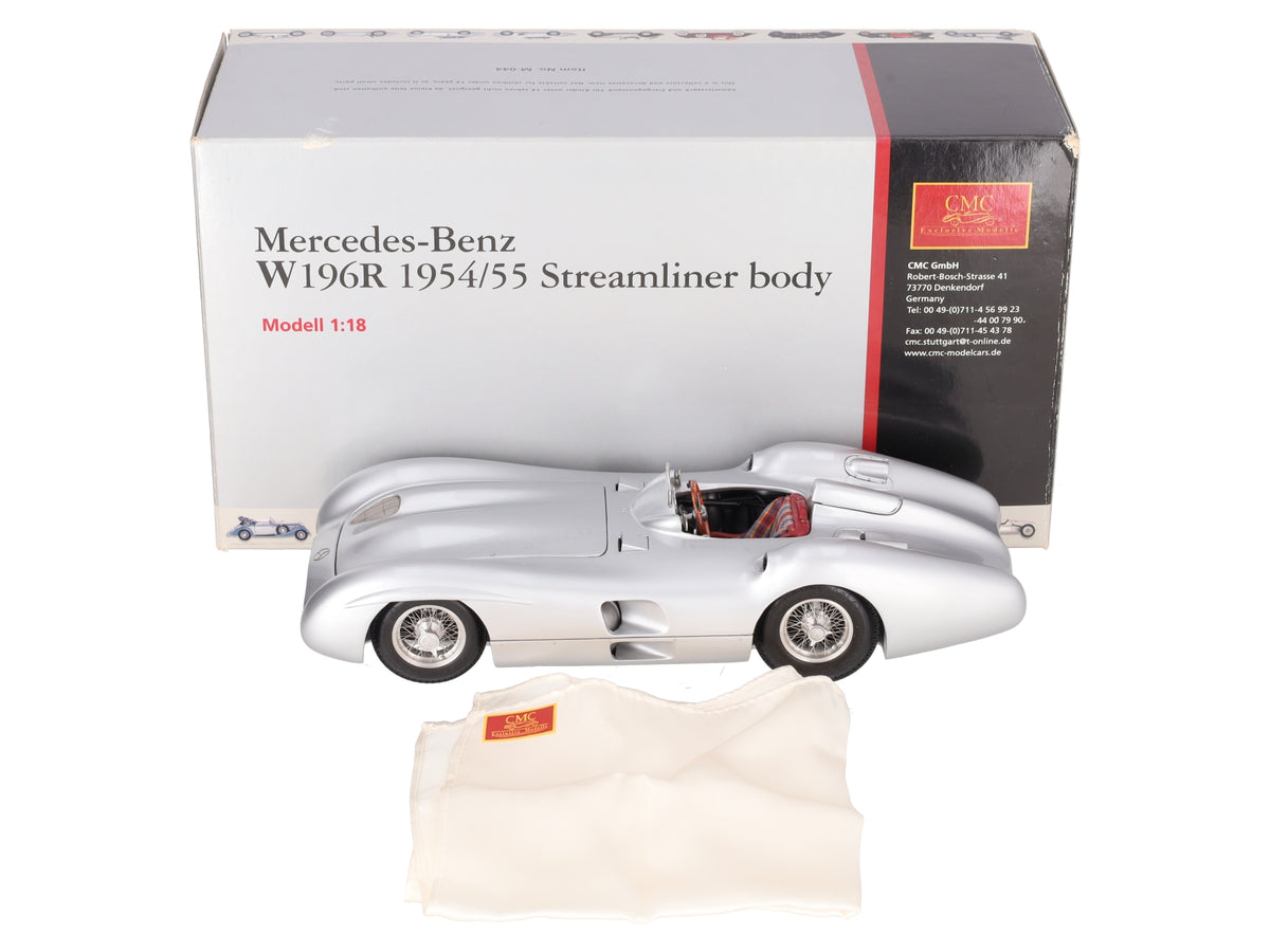 CMC M-044 1:18 Scale Mercedes-Benz W196R 54-55 Streamliner Body Diecast Model EX/Box