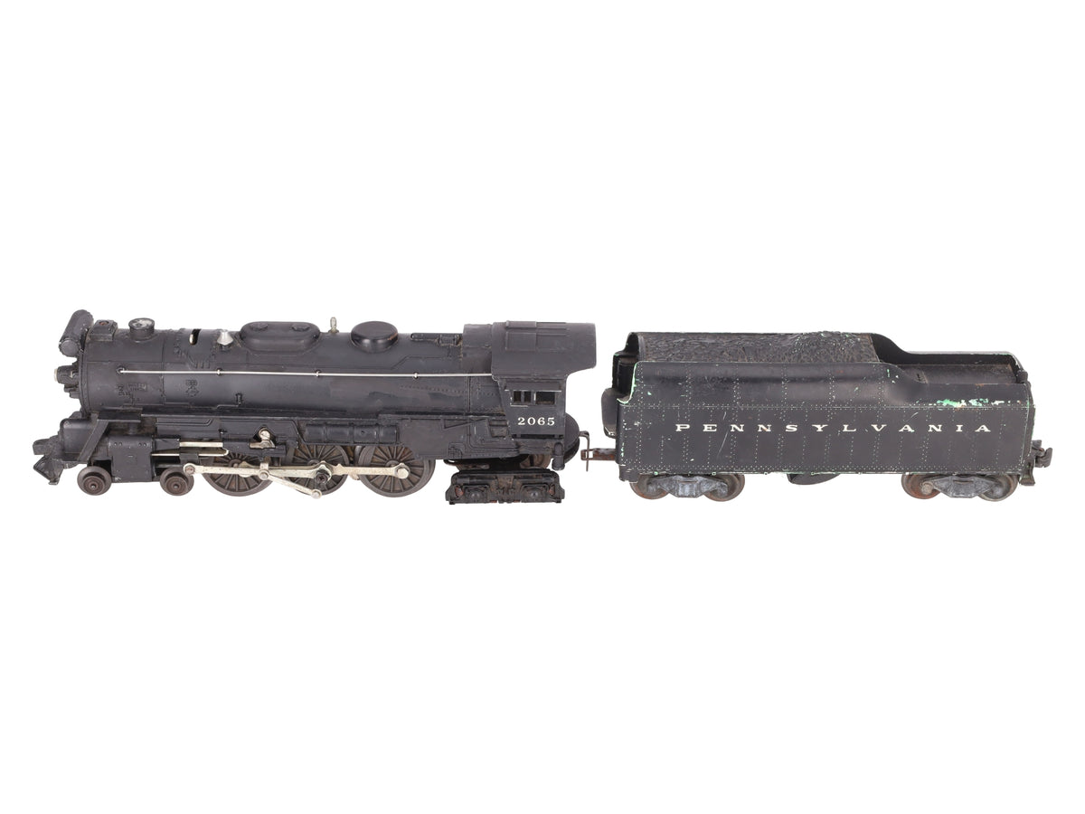 Lionel 2065 Vintage O Gauge 4-6-4 Small Hudson Steam Locomotive & 2046W Tender VG