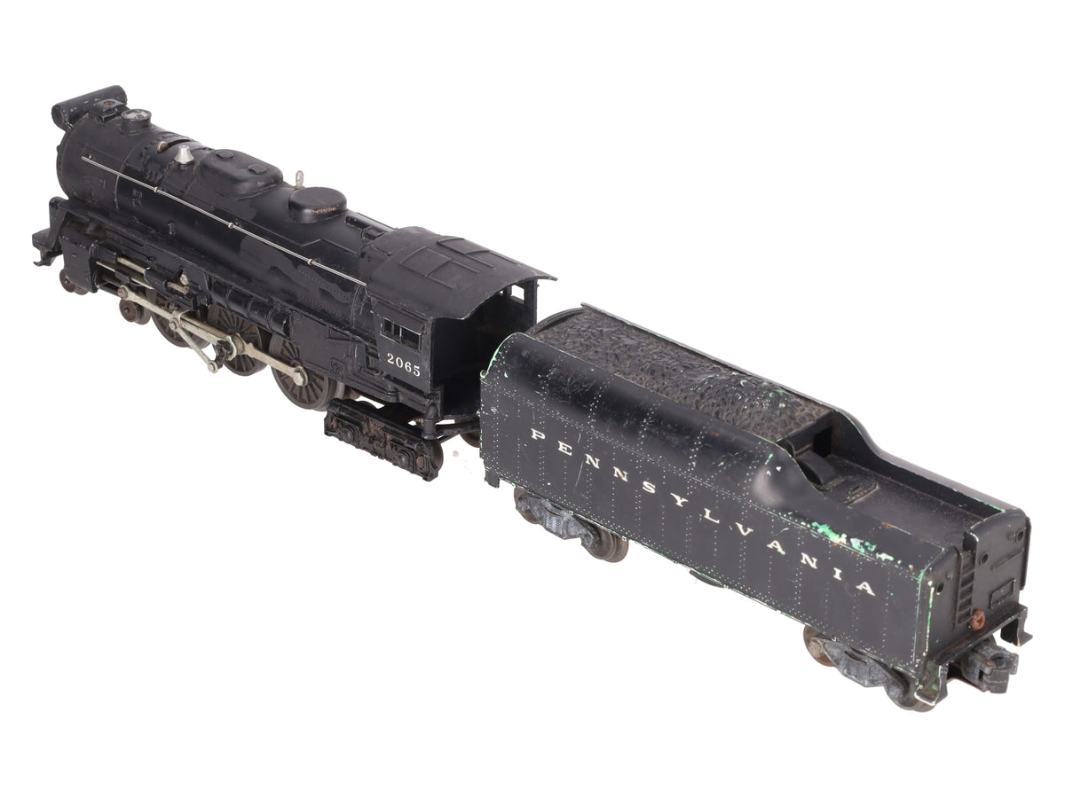 Lionel 2065 Vintage O Gauge 4-6-4 Small Hudson Steam Locomotive & 2046W Tender VG