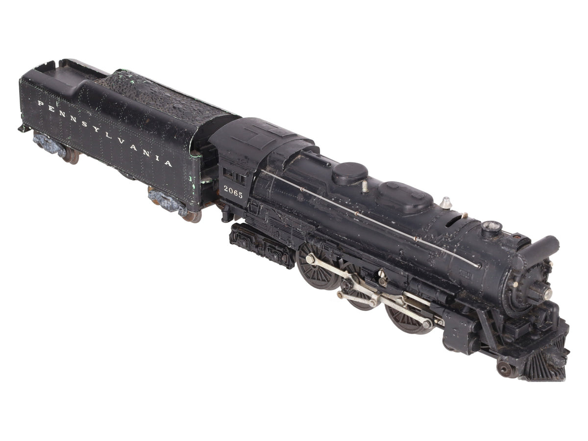 Lionel 2065 Vintage O Gauge 4-6-4 Small Hudson Steam Locomotive & 2046W Tender VG