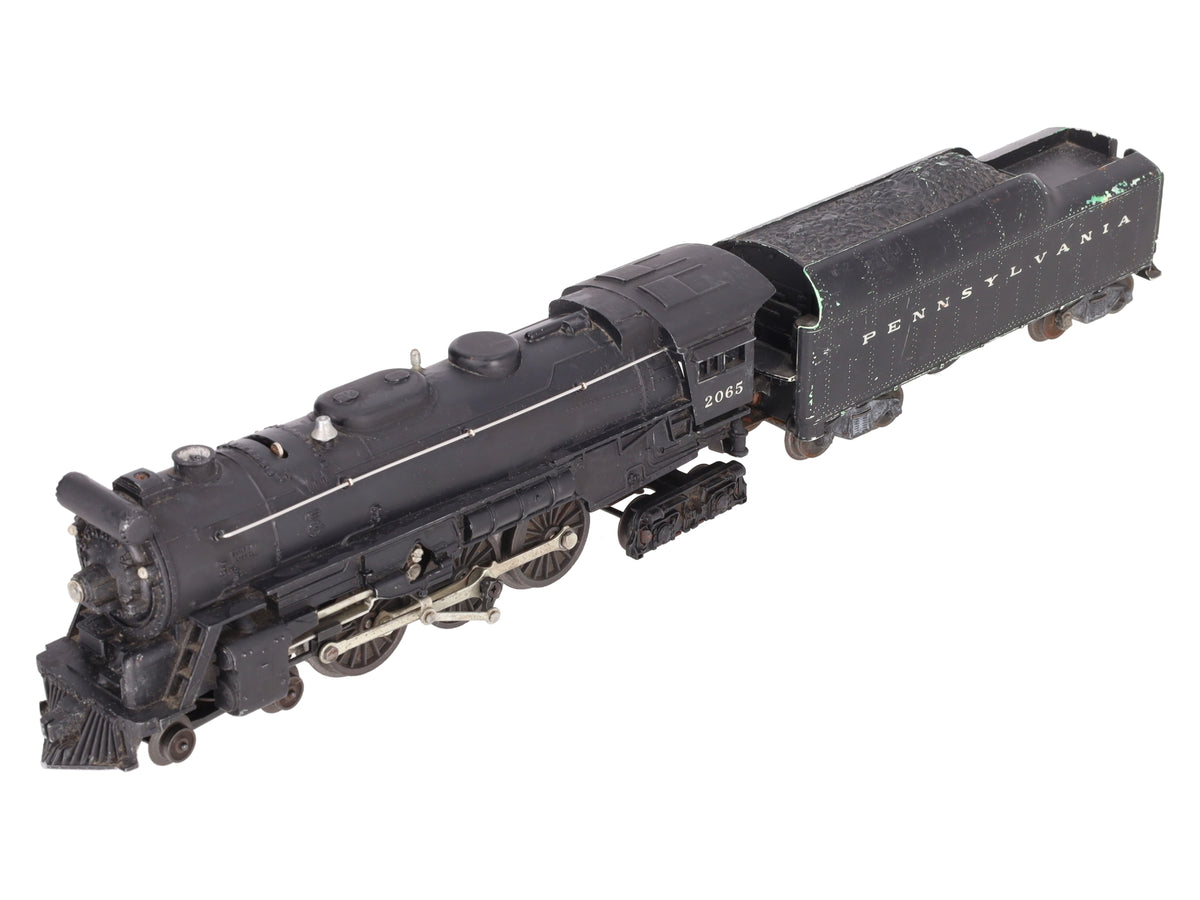 Lionel 2065 Vintage O Gauge 4-6-4 Small Hudson Steam Locomotive & 2046W Tender VG