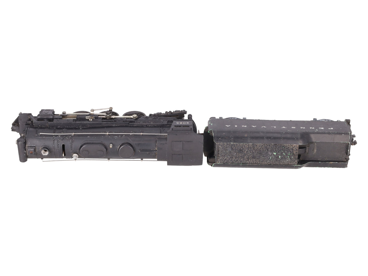 Lionel 2065 Vintage O Gauge 4-6-4 Small Hudson Steam Locomotive & 2046W Tender VG