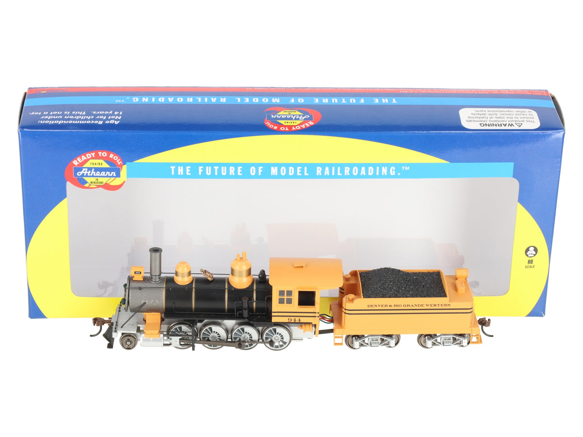Athearn 84921 HO RTR Old Time 2-8-0 w/DCC & Sound, D&RGW #944 w/DC/DCC EX/Box