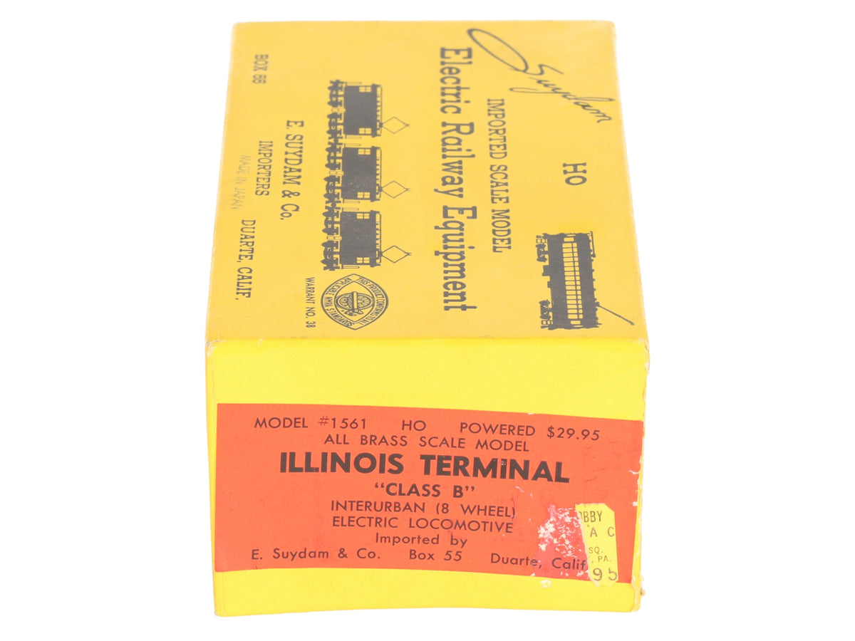 E. Suydam & Co 1561 Brass HO Illinois Terminal Class B Interurban 8 Wheel VG/Box