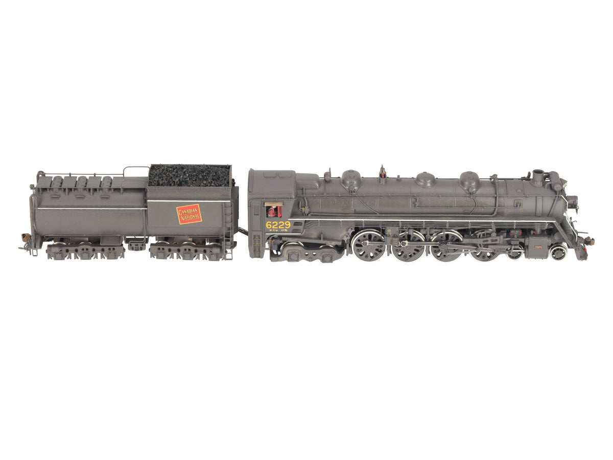 Pacific Fast Mail HO BRASS C.N.R. 4-8-4 Class 6200 Steam Loco & Tender -Painted/Box