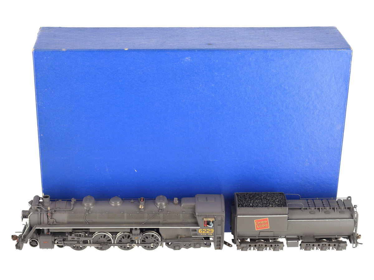 Pacific Fast Mail HO BRASS C.N.R. 4-8-4 Class 6200 Steam Loco & Tender -Painted/Box