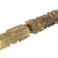 United Models HO Brass Santa Fe 2-8-4 Berkshire Steam Loco & Tender- Unpainted VG/Box