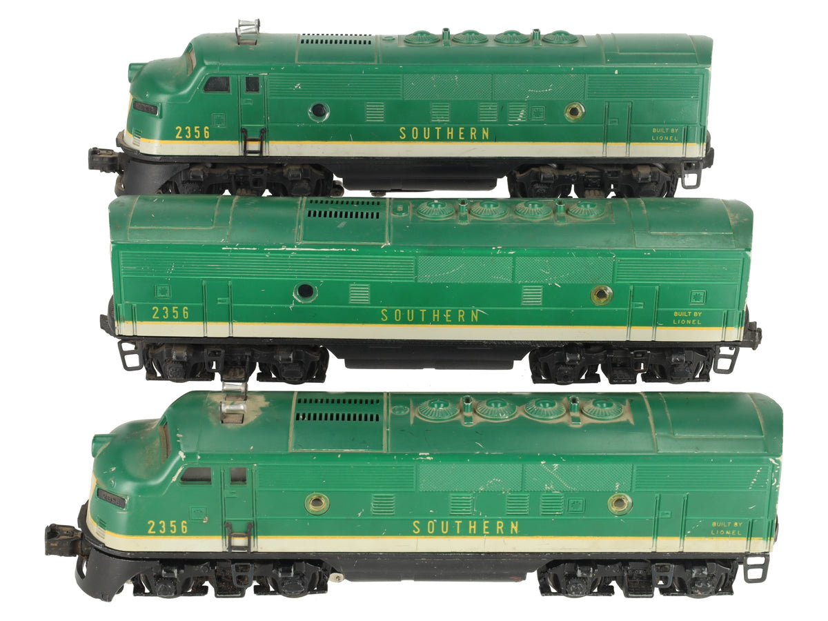 Lionel 2356 Vintage O Gauge Southern F-3 ABA Diesel Locomotive Set