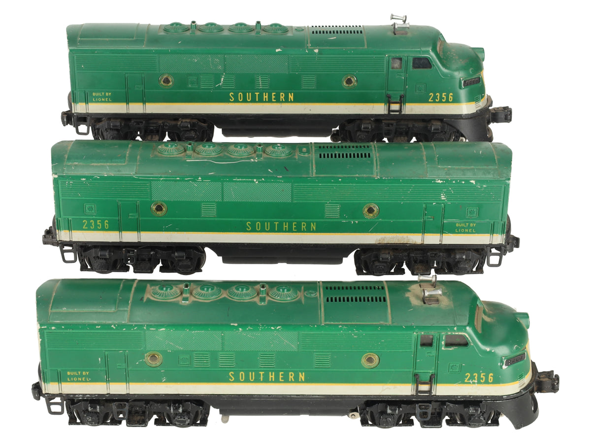 Lionel 2356 Vintage O Gauge Southern F-3 ABA Diesel Locomotive Set
