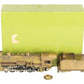 NWSL BRASS HO Scale N&W 4-6-2 Steam Locomotive & Tender - Unpainted VG