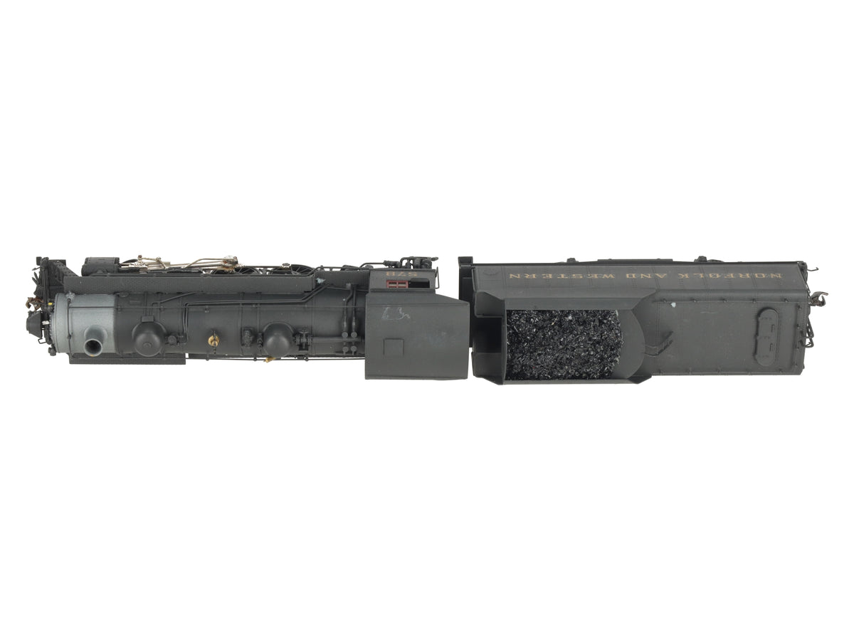 NWSL HO BRASS N&W Pacific 4-6-2 Class E-2a Steam Loco & Tender #578 - Painted/Box